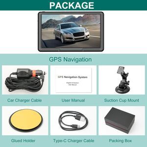 GPS Navigator for Car truck with 2024 Map, Free Lifetime Update